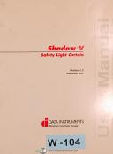 Data Instruments-Data Instruments Shadow V, Safety Light Curtain, User\'s Manual Year (1992)-Shadow V-01
